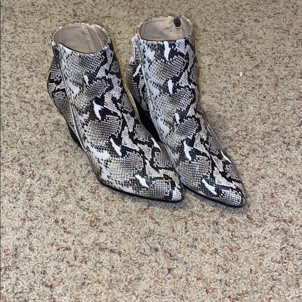 snake skin boots